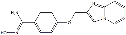 N'-hydroxy-4-(imidazo[1,2-a]pyridin-2-ylmethoxy)benzenecarboximidamide 结构式