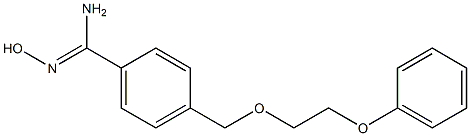 N'-hydroxy-4-[(2-phenoxyethoxy)methyl]benzenecarboximidamide 结构式