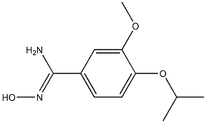 N'-hydroxy-4-isopropoxy-3-methoxybenzenecarboximidamide 结构式