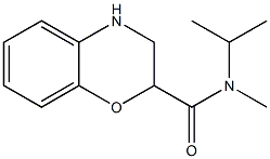 N-isopropyl-N-methyl-3,4-dihydro-2H-1,4-benzoxazine-2-carboxamide 结构式