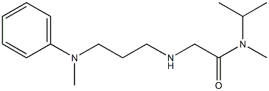 N-methyl-2-({3-[methyl(phenyl)amino]propyl}amino)-N-(propan-2-yl)acetamide 结构式