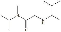 N-methyl-2-[(3-methylbutan-2-yl)amino]-N-(propan-2-yl)acetamide 结构式