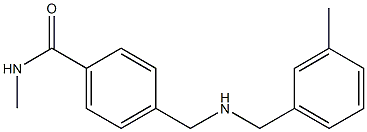 N-methyl-4-({[(3-methylphenyl)methyl]amino}methyl)benzamide 结构式