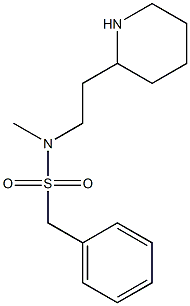 N-methylphenyl-N-[2-(piperidin-2-yl)ethyl]methanesulfonamide 结构式