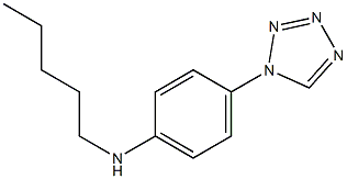 N-pentyl-4-(1H-1,2,3,4-tetrazol-1-yl)aniline 结构式