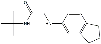 N-tert-butyl-2-(2,3-dihydro-1H-inden-5-ylamino)acetamide 结构式