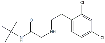 N-tert-butyl-2-{[2-(2,4-dichlorophenyl)ethyl]amino}acetamide 结构式