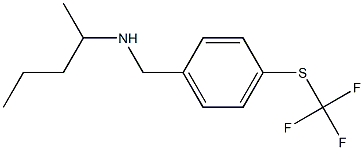 pentan-2-yl({4-[(trifluoromethyl)sulfanyl]phenyl}methyl)amine 结构式