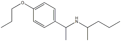 pentan-2-yl[1-(4-propoxyphenyl)ethyl]amine 结构式