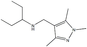 pentan-3-yl[(1,3,5-trimethyl-1H-pyrazol-4-yl)methyl]amine 结构式