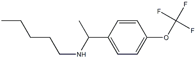 pentyl({1-[4-(trifluoromethoxy)phenyl]ethyl})amine 结构式