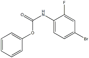 phenyl N-(4-bromo-2-fluorophenyl)carbamate 结构式