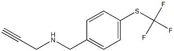 prop-2-yn-1-yl({4-[(trifluoromethyl)sulfanyl]phenyl}methyl)amine 结构式