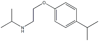 propan-2-yl({2-[4-(propan-2-yl)phenoxy]ethyl})amine 结构式