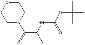 tert-butyl 1-methyl-2-morpholin-4-yl-2-oxoethylcarbamate 结构式