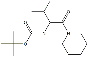 tert-butyl 2-methyl-1-(piperidin-1-ylcarbonyl)propylcarbamate 结构式