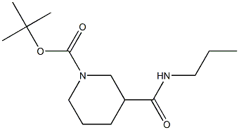 tert-butyl 3-[(propylamino)carbonyl]piperidine-1-carboxylate 结构式