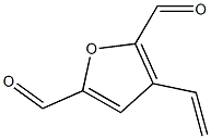 2,5-Furandicarboxaldehyde,  3-ethenyl- 结构式