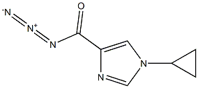 1-Cyclopropyl-1H-imidazole-4-carbonyl azide 结构式