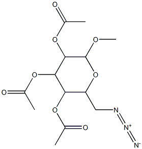 ACETIC ACID 3,5-DIACETOXY-2-AZIDOMETHYL-6-METHOXY-TETRAHYDRO-PYRAN-4-YL ESTER 结构式