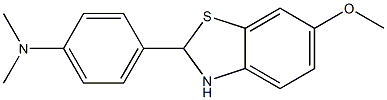 4-(6-METHOXY-2,3-DIHYDROBENZO[D]THIAZOL-2-YL)-N,N-DIMETHYLBENZENAMINE 结构式