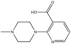 2-(4-Methylpiperazin-1-yl)nicotinic  acid 结构式