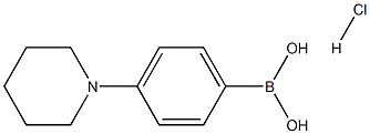 4-(哌啶-1-基)苯硼酸 结构式