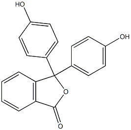 Phenolphthalein, 0.5% in 50% Alcohol 结构式