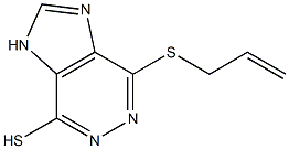 4-(allylsulfanyl)-1H-imidazo[4,5-d]pyridazin-7-yl hydrosulfide 结构式