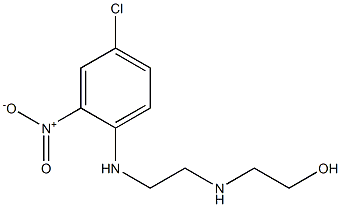 2-[(2-{4-chloro-2-nitroanilino}ethyl)amino]ethanol 结构式