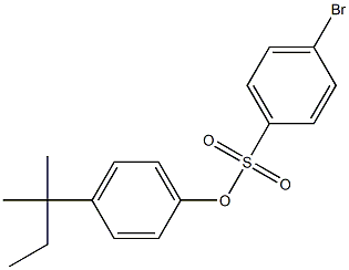 4-tert-pentylphenyl 4-bromobenzenesulfonate 结构式