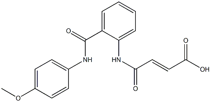 4-{2-[(4-methoxyanilino)carbonyl]anilino}-4-oxo-2-butenoic acid 结构式