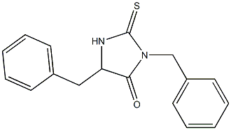3,5-dibenzyl-2-thioxo-4-imidazolidinone 结构式