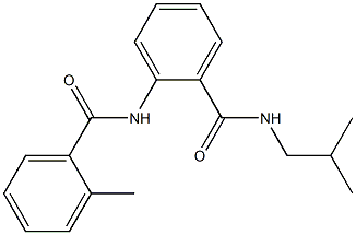 N-isobutyl-2-[(2-methylbenzoyl)amino]benzamide 结构式