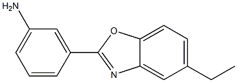 3-(5-ethyl-1,3-benzoxazol-2-yl)phenylamine 结构式