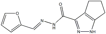 N'-(2-furylmethylene)-1,4,5,6-tetrahydrocyclopenta[c]pyrazole-3-carbohydrazide 结构式