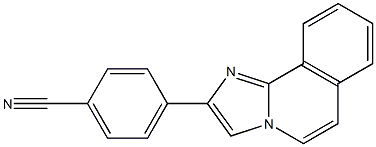 4-imidazo[2,1-a]isoquinolin-2-ylbenzonitrile 结构式