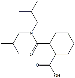 2-[(diisobutylamino)carbonyl]cyclohexanecarboxylic acid 结构式