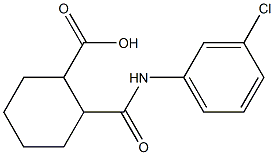 2-[(3-chloroanilino)carbonyl]cyclohexanecarboxylic acid 结构式