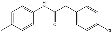 2-(4-chlorophenyl)-N-(4-methylphenyl)acetamide 结构式