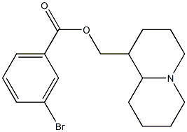 octahydro-2H-quinolizin-1-ylmethyl 3-bromobenzoate 结构式