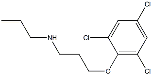 N-allyl-N-[3-(2,4,6-trichlorophenoxy)propyl]amine 结构式