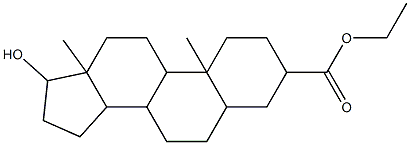 ethyl 17-hydroxy-10,13-dimethylhexadecahydro-1H-cyclopenta[a]phenanthrene-3-carboxylate 结构式