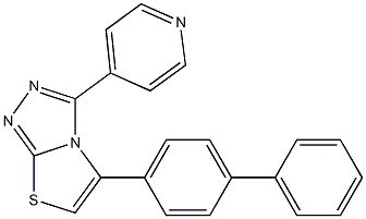 5-[1,1'-biphenyl]-4-yl-3-(4-pyridinyl)[1,3]thiazolo[2,3-c][1,2,4]triazole 结构式