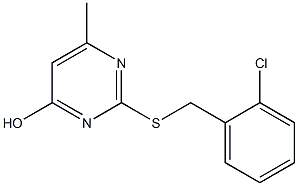 2-[(2-chlorobenzyl)sulfanyl]-6-methyl-4-pyrimidinol 结构式