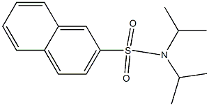 N,N-diisopropyl-2-naphthalenesulfonamide 结构式