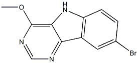 8-bromo-5H-pyrimido[5,4-b]indol-4-yl methyl ether 结构式