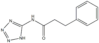 3-phenyl-N-(1H-tetraazol-5-yl)propanamide 结构式