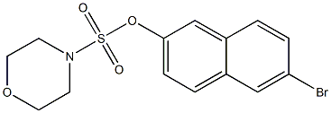 6-bromo-2-naphthyl 4-morpholinesulfonate 结构式