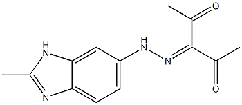 2,3,4-pentanetrione 3-[(2-methyl-1H-benzimidazol-6-yl)hydrazone] 结构式